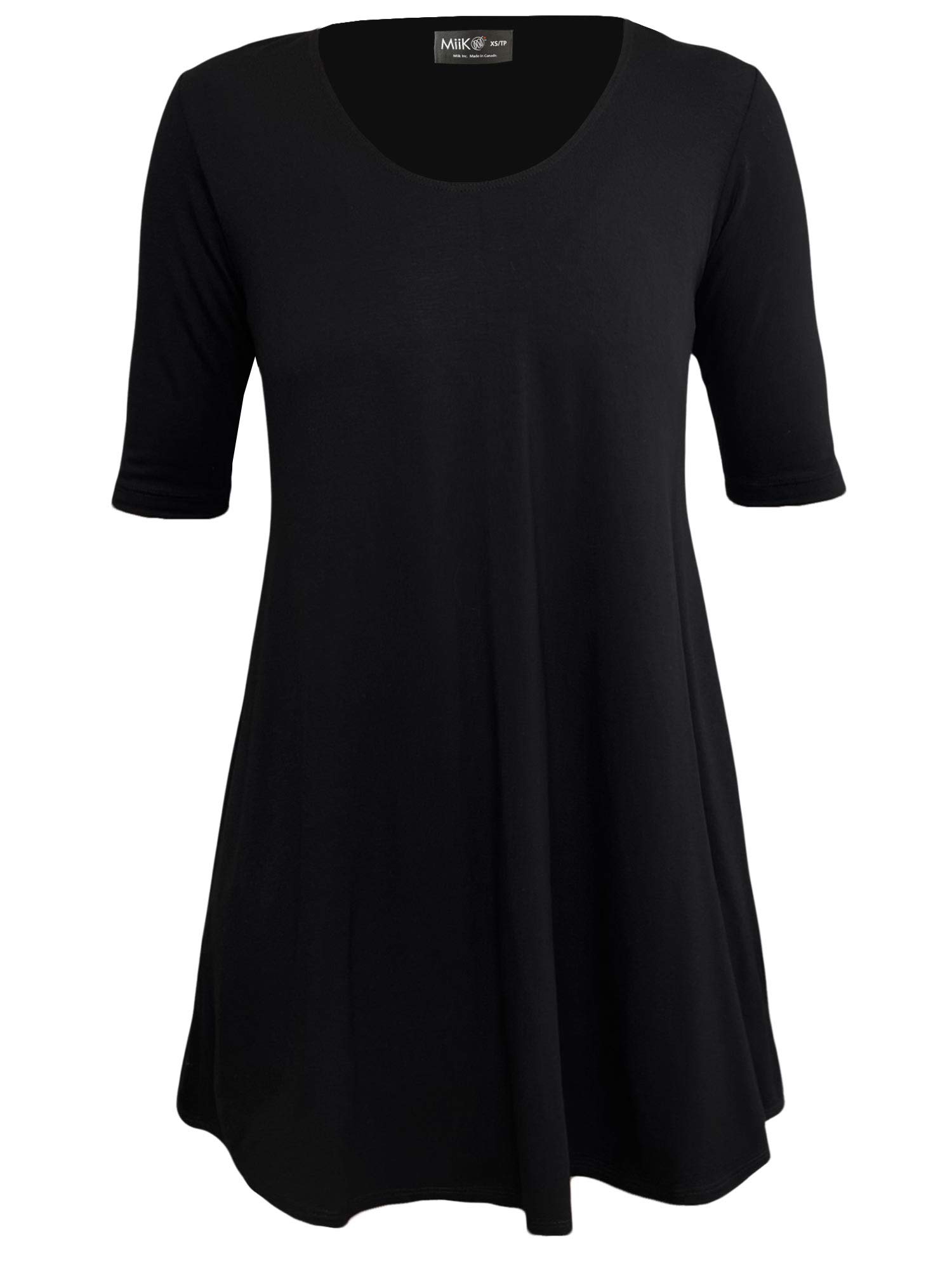 Rocelle half-sleeve scoop neck tunic, Sustainable women's fashion made in  Canada