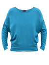 An off figure image of Miik's Tully reversible fleece dolman sweater
