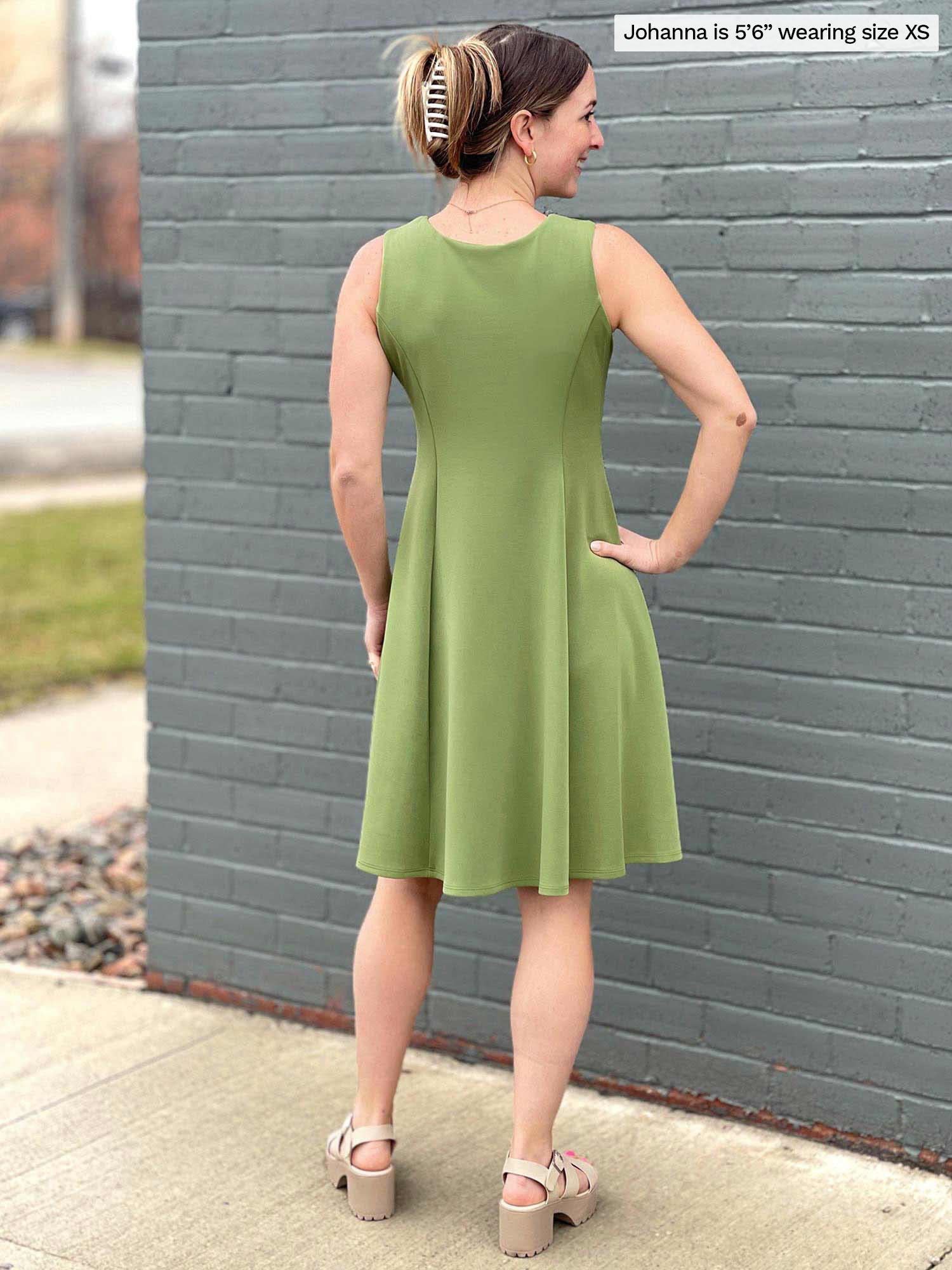 Valerie sleeveless fit and flare dress, Sustainable women's fashion made  in Canada